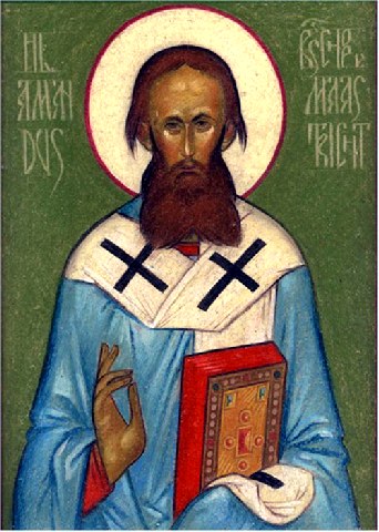 Άγιος Άμανδος Επίσκοπος Μάαστριχτ. 6 Φεβρουαρίου ε.ε. Άγιος Άμανδος Επίσκοπος Μάαστριχτ. 6 Φεβρουαρίου ε.ε.