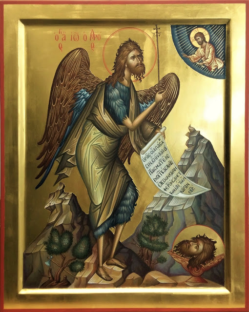 Prodromos Γιατί έχει φτερά ο άγ. Ιωάννης ο Πρόδρομος στις περισσότερες Βυζαντινές Αγιογραφίες που τον εικονίζουν;