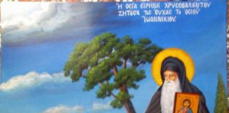 Αγία Ειρήνη Χρυσοβαλάντου : Συναντά τον Όσιο Ιωαννίκιο