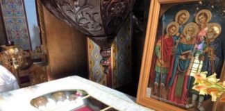 Τα Τίμια Σκηνώματα των Αγίων Πέντε Μαρτύρων, ολόσωμα στο Πολύστυλο Καβάλας, 13 Δεκεμβρίου ε.ε.