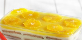 Γλυκό ψυγείου με πορτοκαλόκρεμα