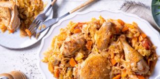 Κοτόπουλο με λάχανο στην κατσαρόλα