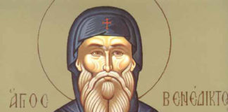 Όσιος Βενέδικτος ο εκ Νουρσίας – 14 Μαρτίου ε.ε.