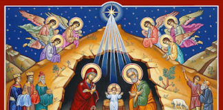 Ἐλᾶτε λοιπὸν νὰ γιορτάσουμε! Ἐλᾶτε νὰ πανηγυρίσουμε