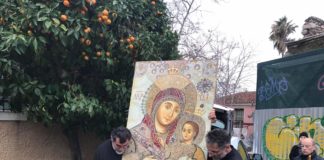 ΠΛΑΚΑ ΤΩΡΑ: Παρά τη βροχή, Εκκλησία και λαός υποδέχτηκαν την Παναγία Βηθλεεμίτισσα (VIDEO-ΦΩΤΟ)
