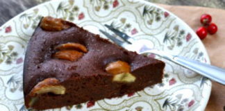 Σοκολατένιο κέικ με ολόκληρα κάστανα