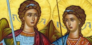 “Ο Άγγελος εβόα” ψάλλει ο Θεοδόσιος Ιερομόναχος Νεοσκητιώτης