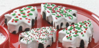 Χριστουγεννιάτικα μπράουνις σοκολάτας