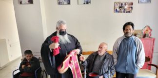 Μετέλαβαν των Αχράντων Μυστηρίων οι περιθαλπόμενοι της Ρόδου από τα σεβάσμια χέρια του Γέροντα, Αθανασίου Μισσού