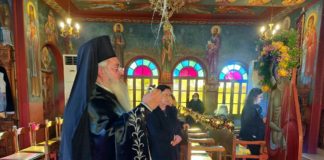 Ρόδος : Μεγάλη Τρίτη πρωί – Προηγιασμένη Θ. Λειτουργία & Μετάληψη των 70 φιλοξενουμένων του Κρατικού Ιδρύματος (Φώτο)