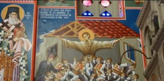 Άγιος Ιωάννης ο Ρώσος, Πώς έσωσε τα παιδιά του σχολείου όταν έπεσε η στέγη