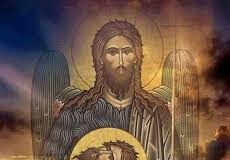 Το κεφάλι , που στις εικόνες βλέπουμε τον Πρόδρομο να κρατεί στα χέρια του, να είναι η αιώνια και αδυσώπητη κραυγή μέσα στην ερημιά του κόσμου